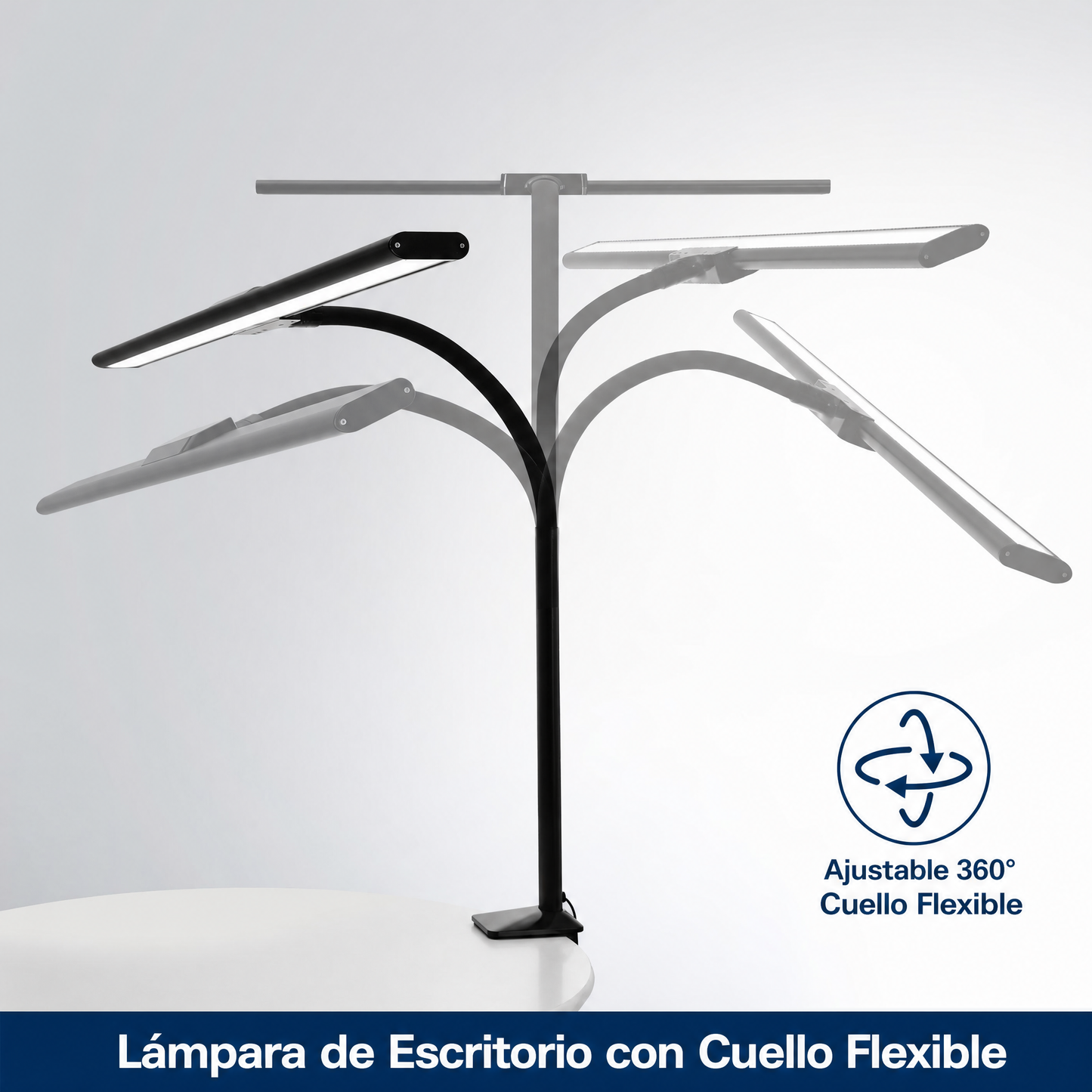 Lámpara Escritorio Led Flexible Táctil Control Remoto 40w
